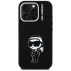 Etui Karl Lagerfeld Silicone Karl Sketch MagSafe do iPhone 16 Pro Max czarny